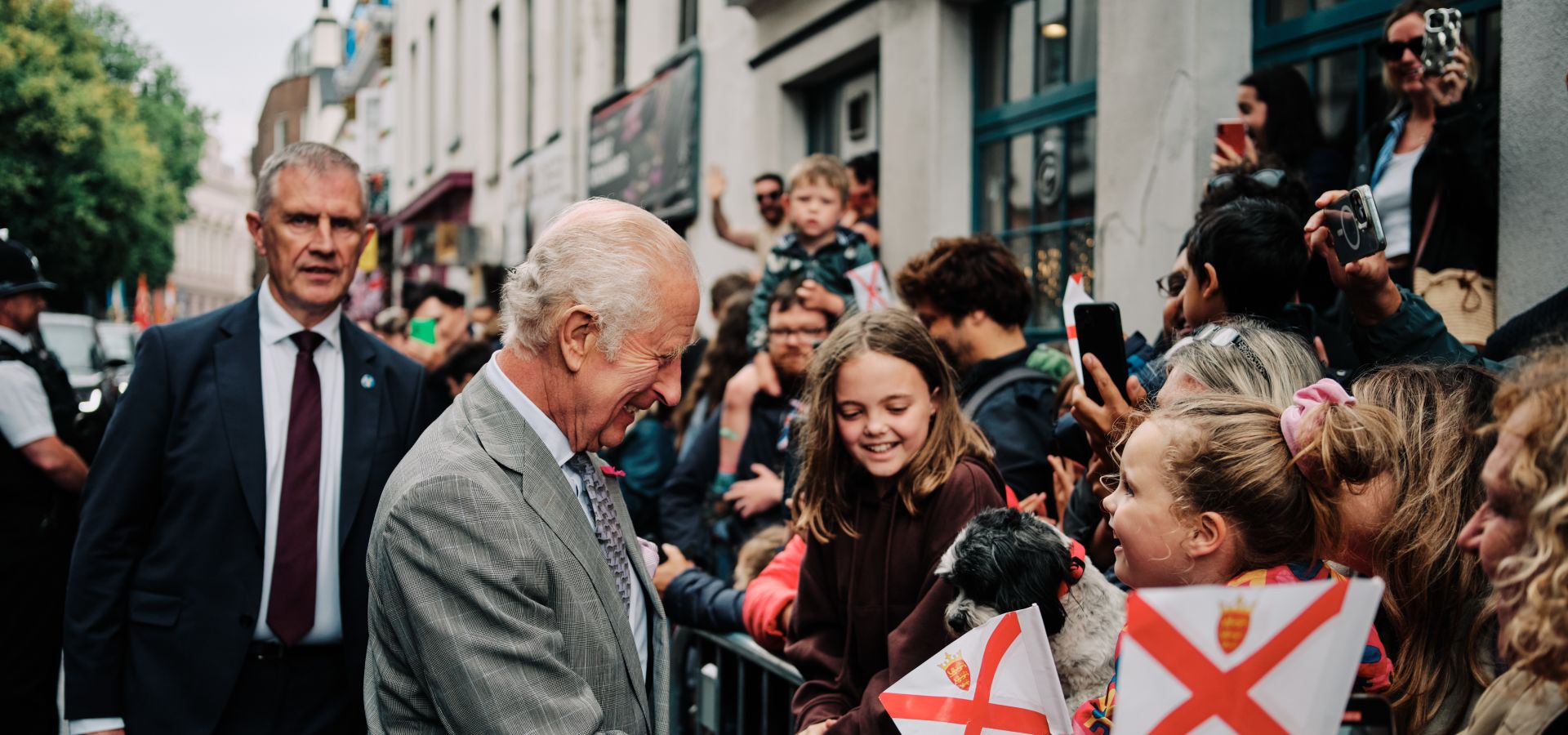 His Majesty King Charles III during his visit in Jersey