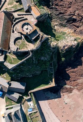 Elizabeth Castle - aerial view