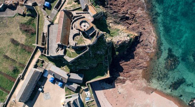 Elizabeth Castle - aerial view