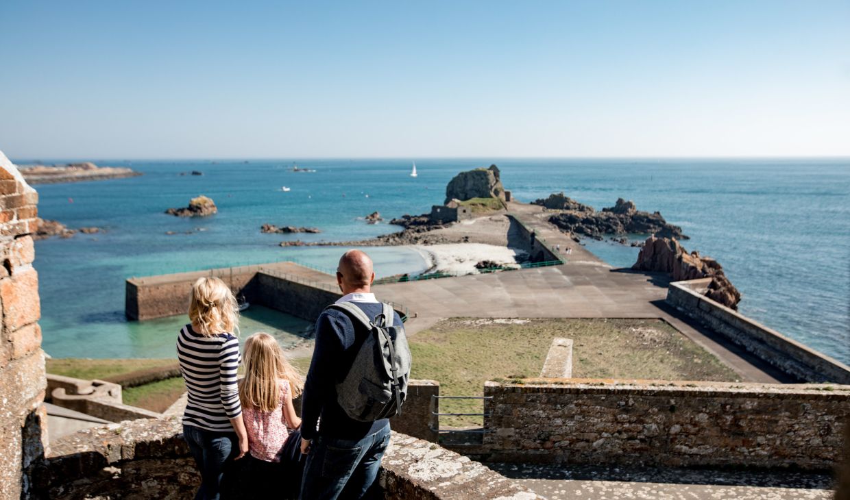 Elizabeth Castle - family visit