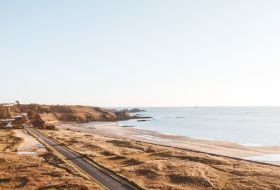 Landscape view of La Pulente, the southern end of St Ouen