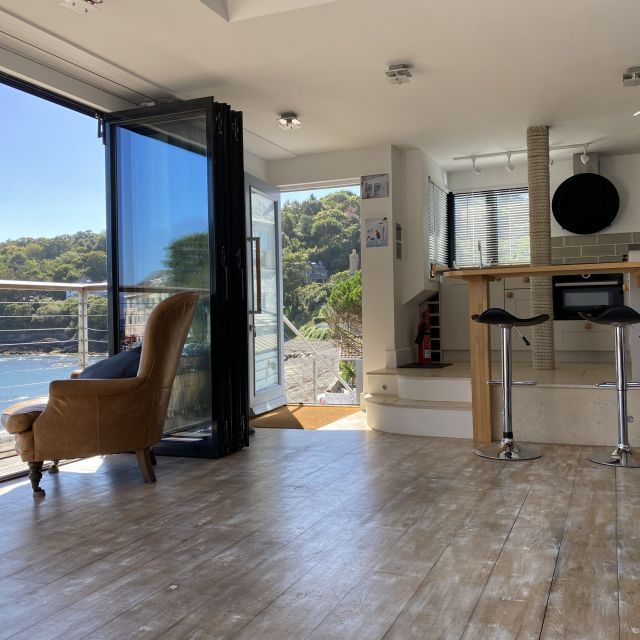 Living area with sea view