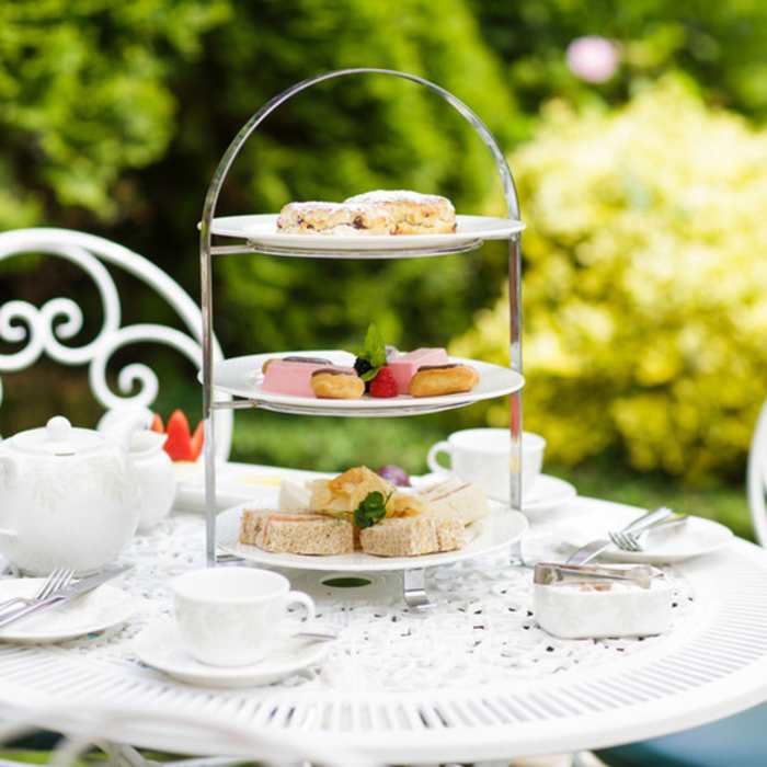 Table set for afternoon tea