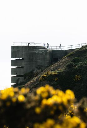 A bunker overlooking the sea at Noirmont point in Jersey