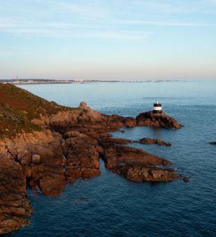 Ariel view of WW2 Bunker in Jersey