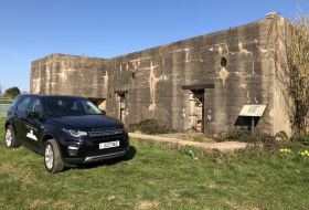 A 4x4 Parked outside a German WW2 Bunker