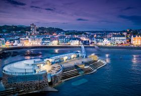 Night time at The Lido in Havres des Pas