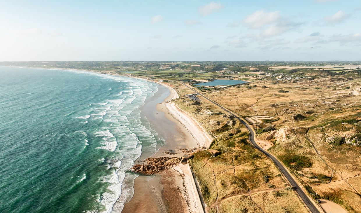 Aerial view of St. Ouen