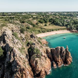 Aerial view of Beauport Bay