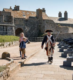 Gunner from Jersey Heritage at Elizabeth Castle