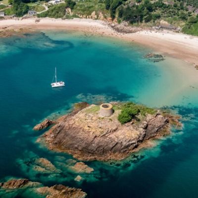 Areial shot of Janvrin