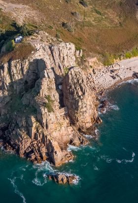 Aerial shot of Cliff