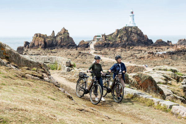 eBike along Corbiere Lighthouse