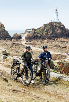 eBike along Corbiere Lighthouse