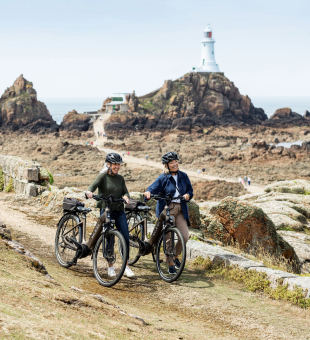 eBike along Corbiere Lighthouse